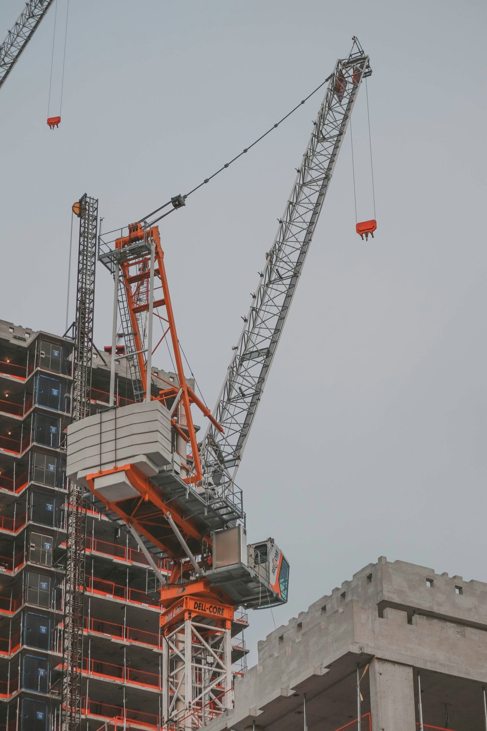 Development & Development Management - tower crane on a high-rise under construction